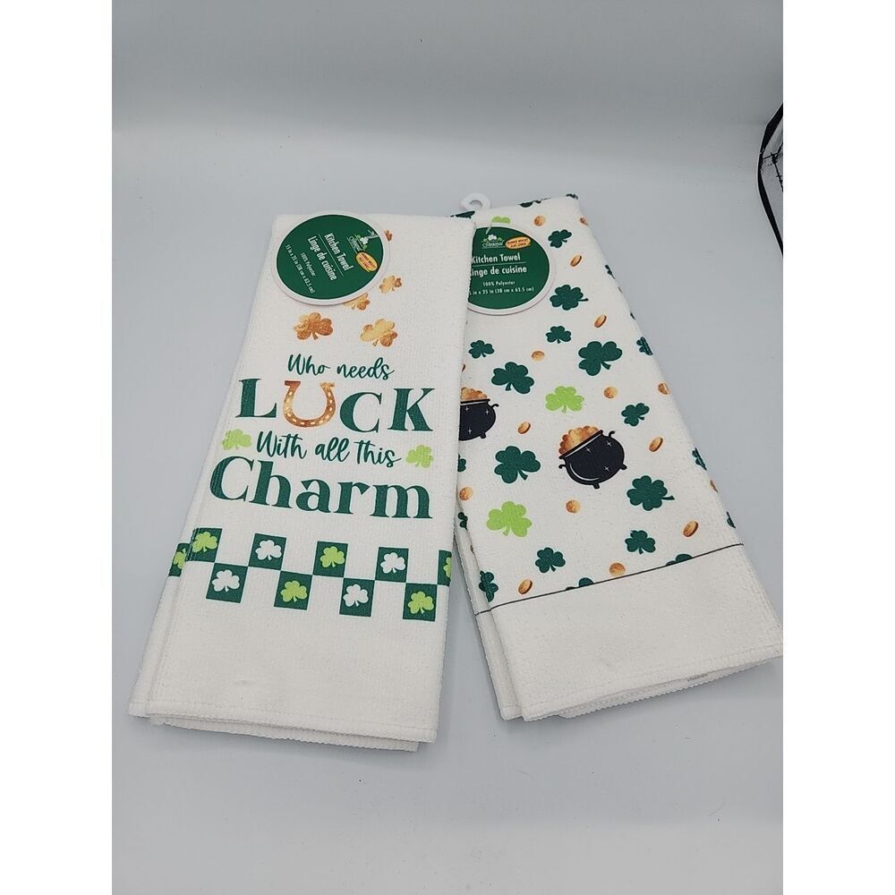 Kitchen Towel Microfiber Set Saint Patrick's Day